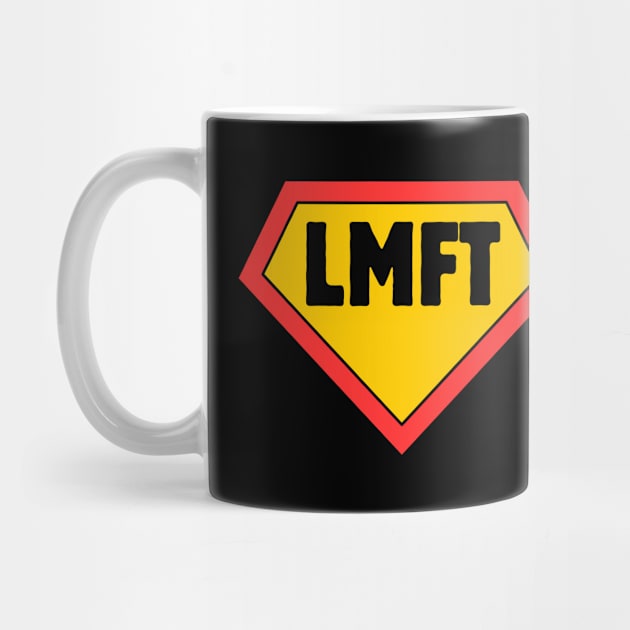 LMFT superhero by Meow Meow Designs